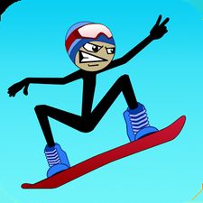 Взломанная Stickman Snowboarder на Андроид - Взлом все открыто
