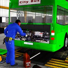 Взломанная автобус Механик Мастерская 3D на Андроид - Взлом на деньги