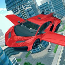 Взломанная Flying Car Racing 3D на Андроид - Взлом все открыто