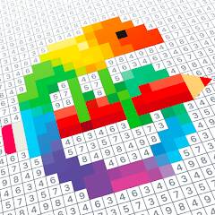 Взломанная Pixel Art: раскраска по цифрам на Андроид - Взлом много денег