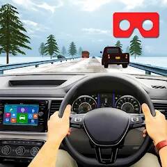 Взломанная VR Traffic Racing In Car Drive на Андроид - Взлом все открыто