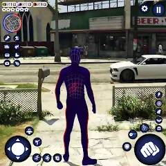 Взломанная Синий Паук Игра Супер Человек на Андроид - Взлом много денег
