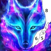  Wolf Coloring Book Color Game   -   