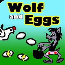 Волк и яйца: игра для часов