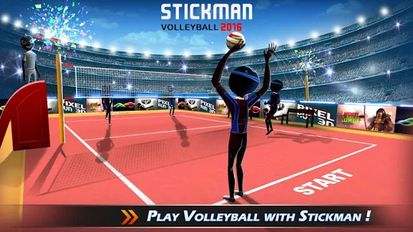 Взломанная StickMan Волейбол 2016 на Андроид - Взлом много денег