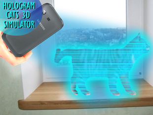 Взломанная Коты 3D Голограмма Симулятор на Андроид - Взлом на деньги