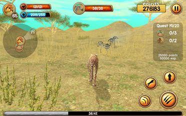 Взломанная Wild Cheetah Sim 3D на Андроид - Взлом много денег