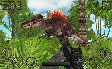 Взломанная Dinosaur Hunter: Survival Game на Андроид - Взлом все открыто