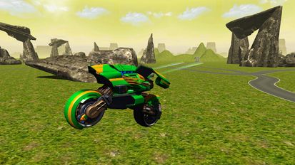 Взломанная Flying Motorbike Stunt Rider на Андроид - Взлом все открыто