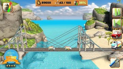 Взломанная Bridge Constructor Playground на Андроид - Взлом все открыто
