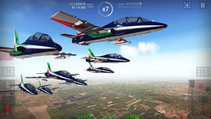 Взломанная Frecce Tricolori Flight Sim на Андроид - Взлом на деньги