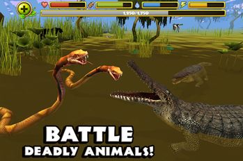 Взломанная Wildlife Simulator: Crocodile на Андроид - Взлом на деньги