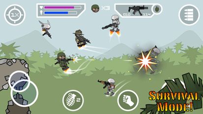 Взломанная Doodle Army 2 : Mini Militia на Андроид - Взлом на деньги