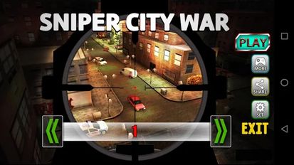 Взломанная Sniper City War на Андроид - Взлом все открыто
