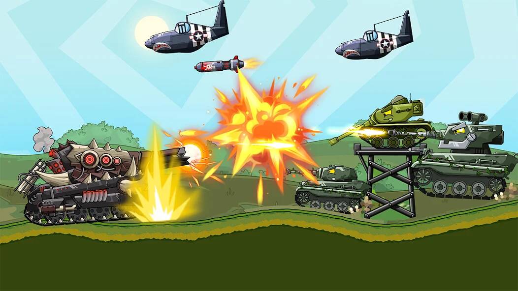 Взломанная Tank Arena Steel Battle на Андроид - Взлом много денег