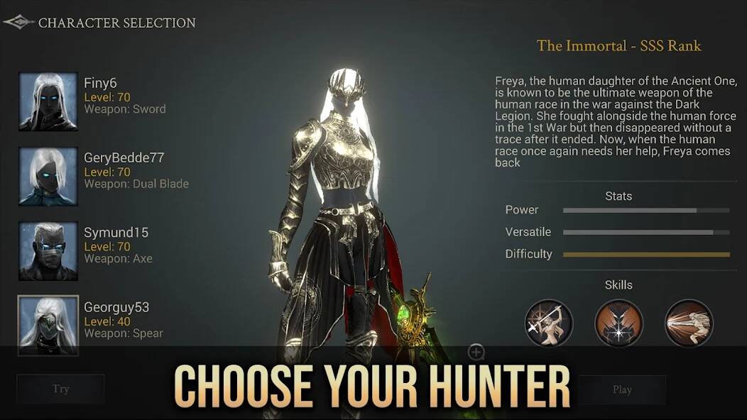 Взломанная Demon Hunter: Premium на Андроид - Взлом все открыто