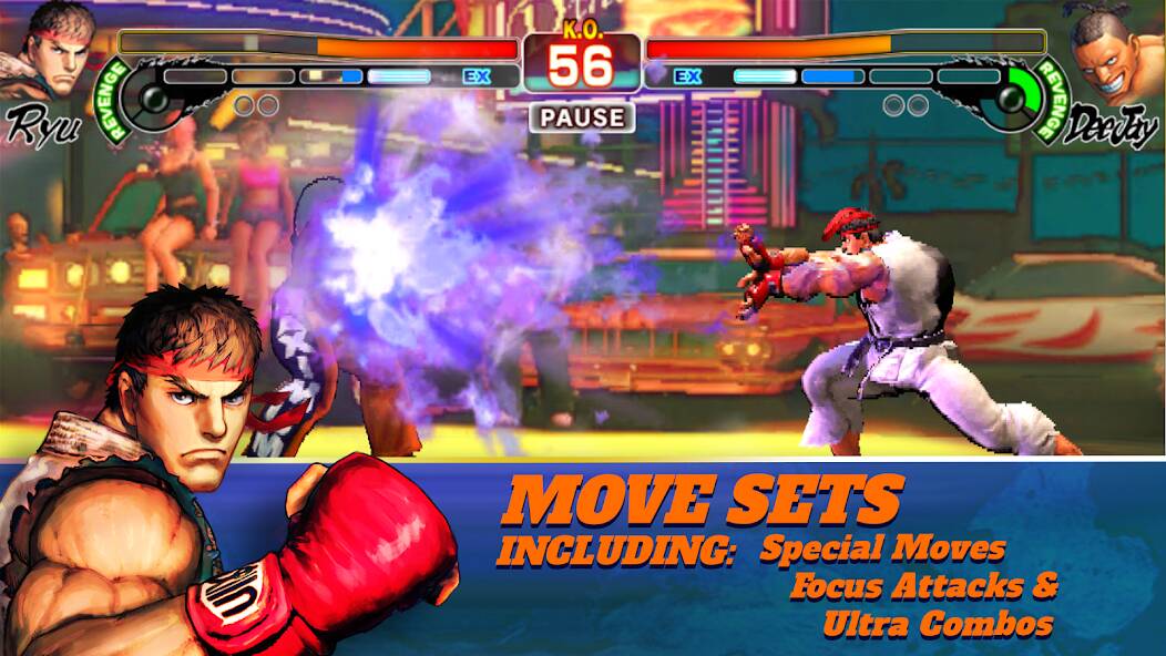 Взломанная Street Fighter IV CE на Андроид - Взлом все открыто
