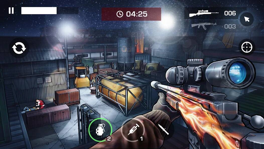 Взломанная Gun 2: игры без интернета на Андроид - Взлом много денег