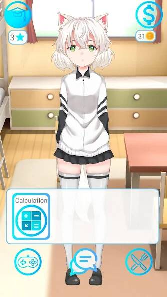 Взломанная My anime girl 2 на Андроид - Взлом много денег