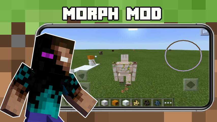 Взломанная Morph Mod for Minecraft PE на Андроид - Взлом много денег