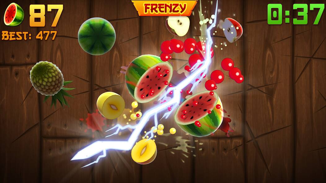 Взломанная Fruit Ninja® на Андроид - Взлом все открыто