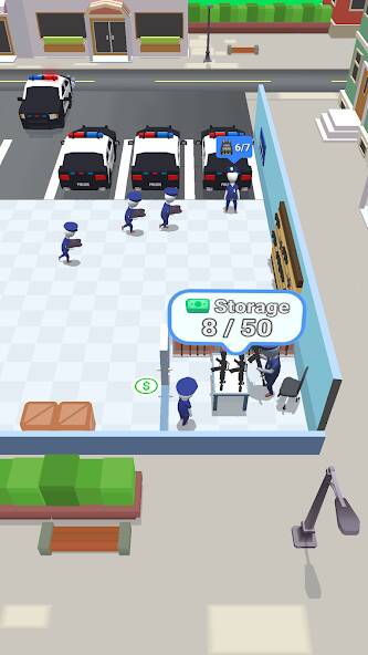 Взломанная Police Department 3D на Андроид - Взлом много денег