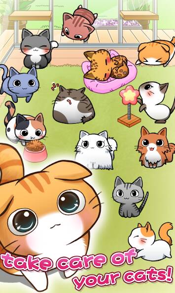 Взломанная Cat Room - Cute Cat Games на Андроид - Взлом много денег