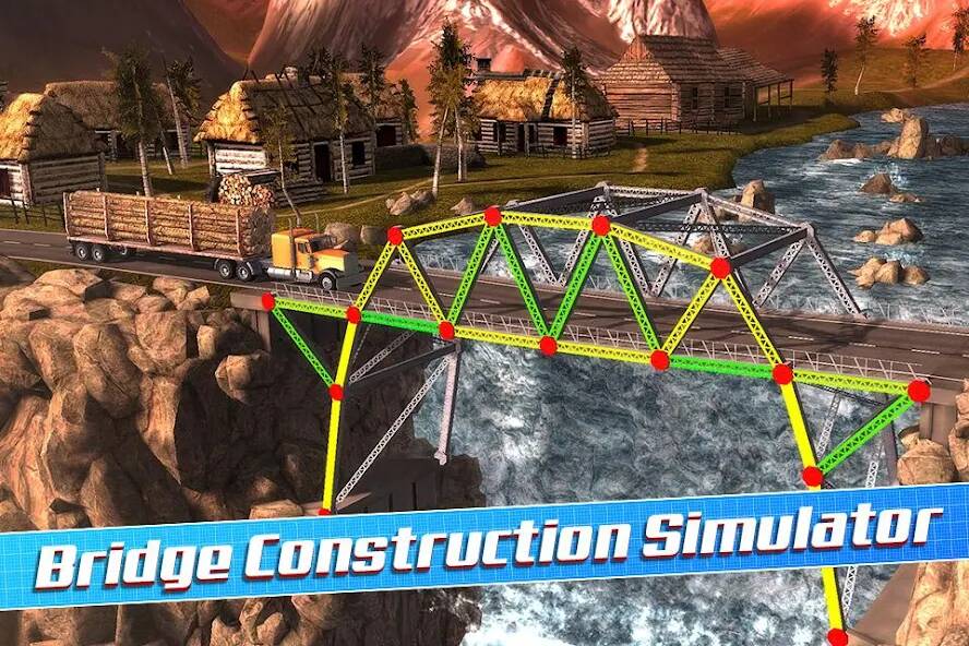 Взломанная Bridge Construction Simulator на Андроид - Взлом много денег