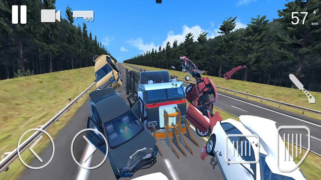 Взломанная Truck Crash Simulator Accident на Андроид - Взлом все открыто