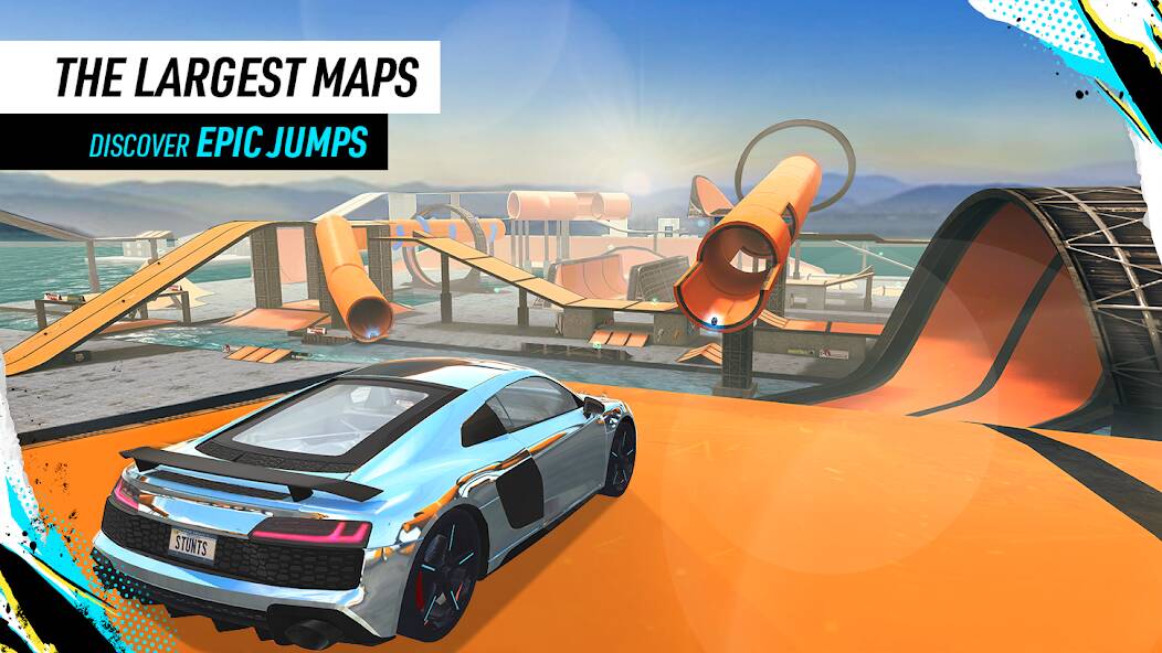 Взломанная Car Stunt Races: Mega Ramps на Андроид - Взлом много денег