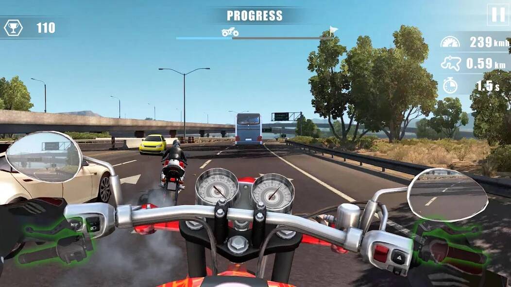 Взломанная Moto Bike Race : Driving Car на Андроид - Взлом много денег