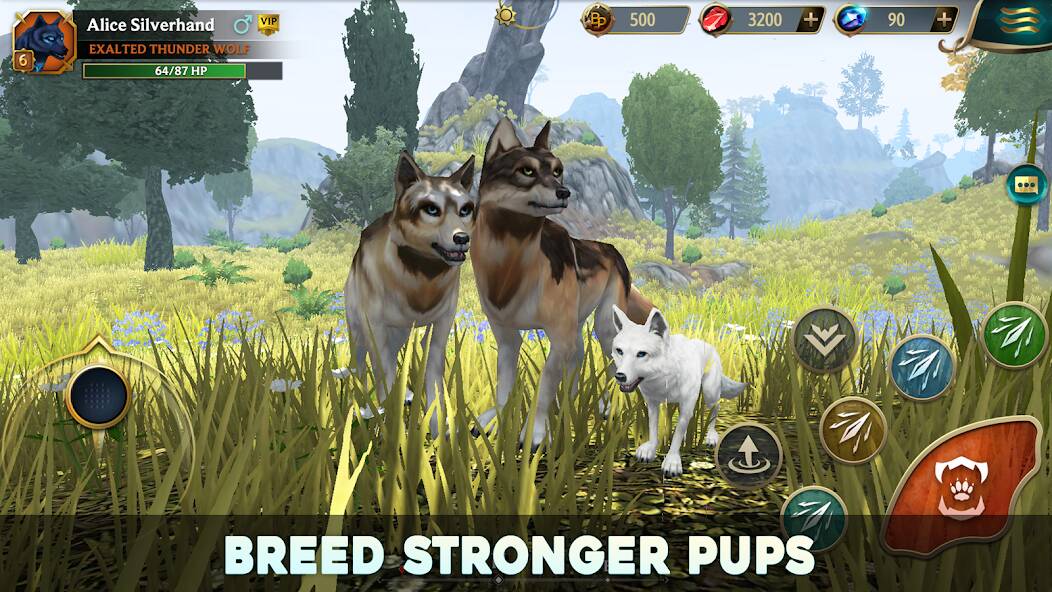 Взломанная Wolf Tales - Wild Animal Sim на Андроид - Взлом все открыто