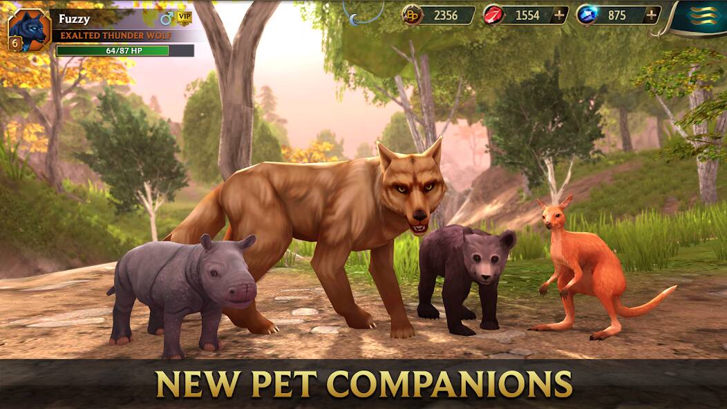 Взломанная Wolf Tales - Wild Animal Sim на Андроид - Взлом все открыто