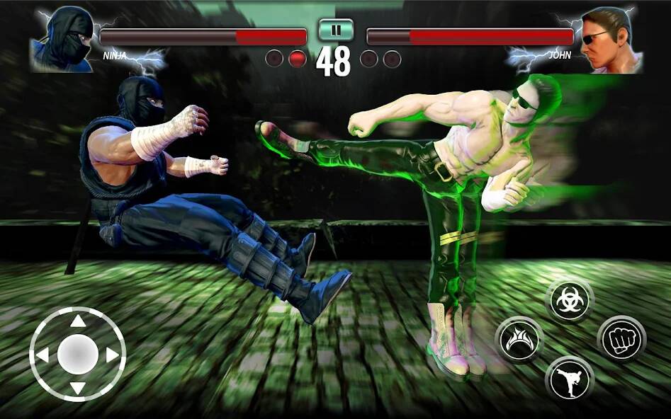 Взломанная Ninja Games Fighting: Kung Fu на Андроид - Взлом все открыто
