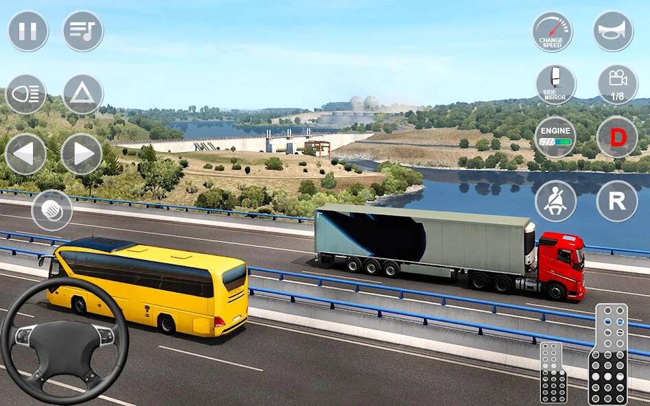 Взломанная Euro Truck Transport Simulator на Андроид - Взлом много денег