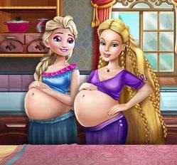 Взломанная Elsa & Ellie Pregnant BFFs на Андроид - Взлом много денег