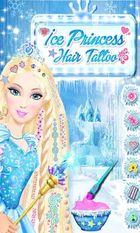  Ice Princess Hair Tattoo   -   