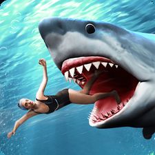 Взломанная Shark Attack Wild Simulator на Андроид - Взлом все открыто