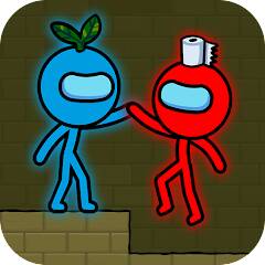 Red and Blue Stickman : Animat