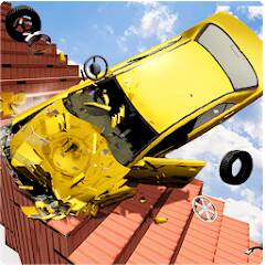 Взломанная Beam Drive Crash Death Stair C на Андроид - Взлом много денег