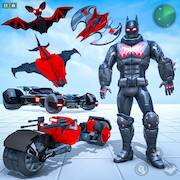 Взломанная Bat Hero Man Game : Robot Game на Андроид - Взлом все открыто
