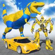 Взломанная Flying Dino Robot Car Games на Андроид - Взлом на деньги