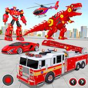 Взломанная пожарная машина робот игра на Андроид - Взлом на деньги