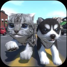  Cute Pocket Cat And Puppy 3D   -   