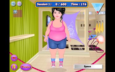  Fat To Slim Fitness Girl Game   -   