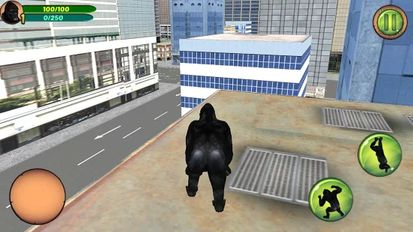  Real Gorilla vs Zombies - City   -   
