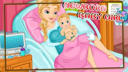  Newborn baby girl   -   