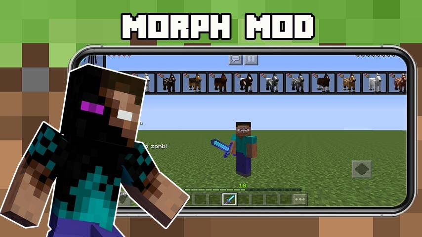  Morph Mod for Minecraft PE   -   