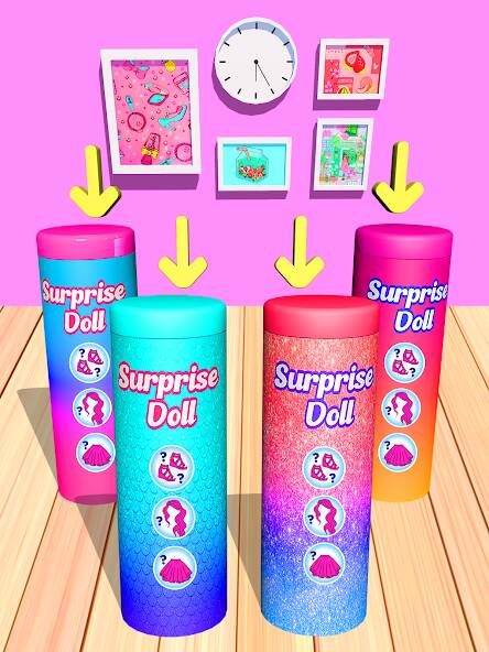  Color Reveal Suprise Doll Game   -   