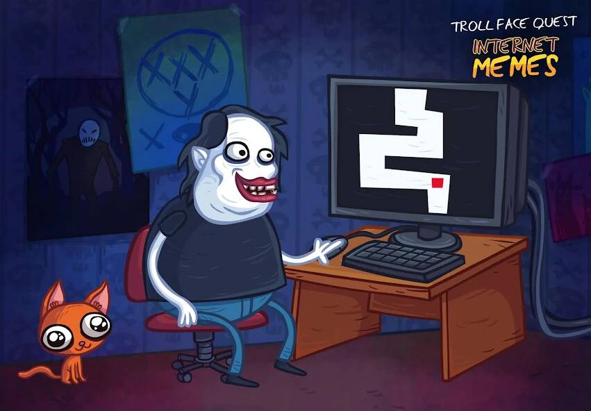  Troll Face Quest Internet Meme   -   